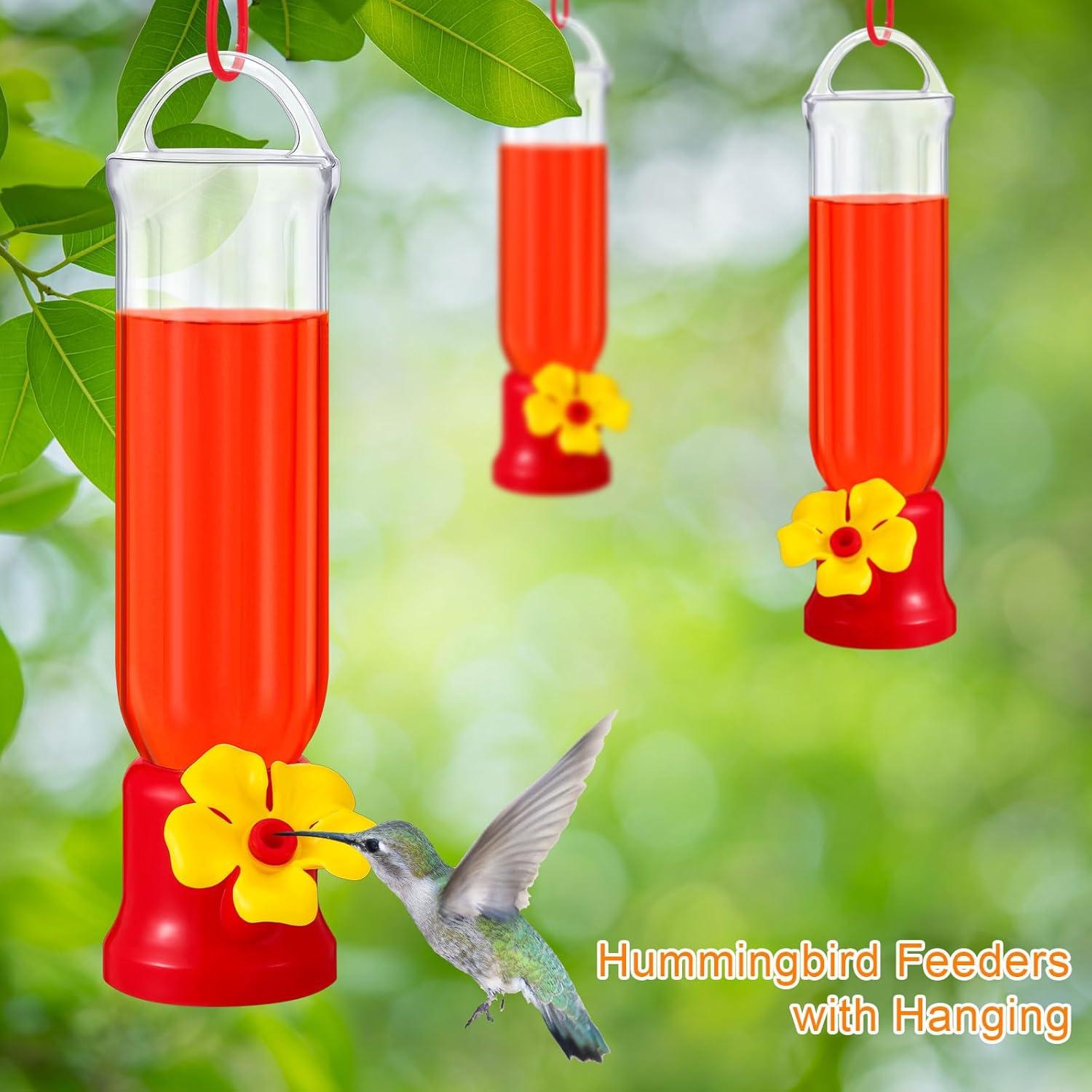 Alimentadores de Colibríes Sunnyray Pack de 10 con Ganchos