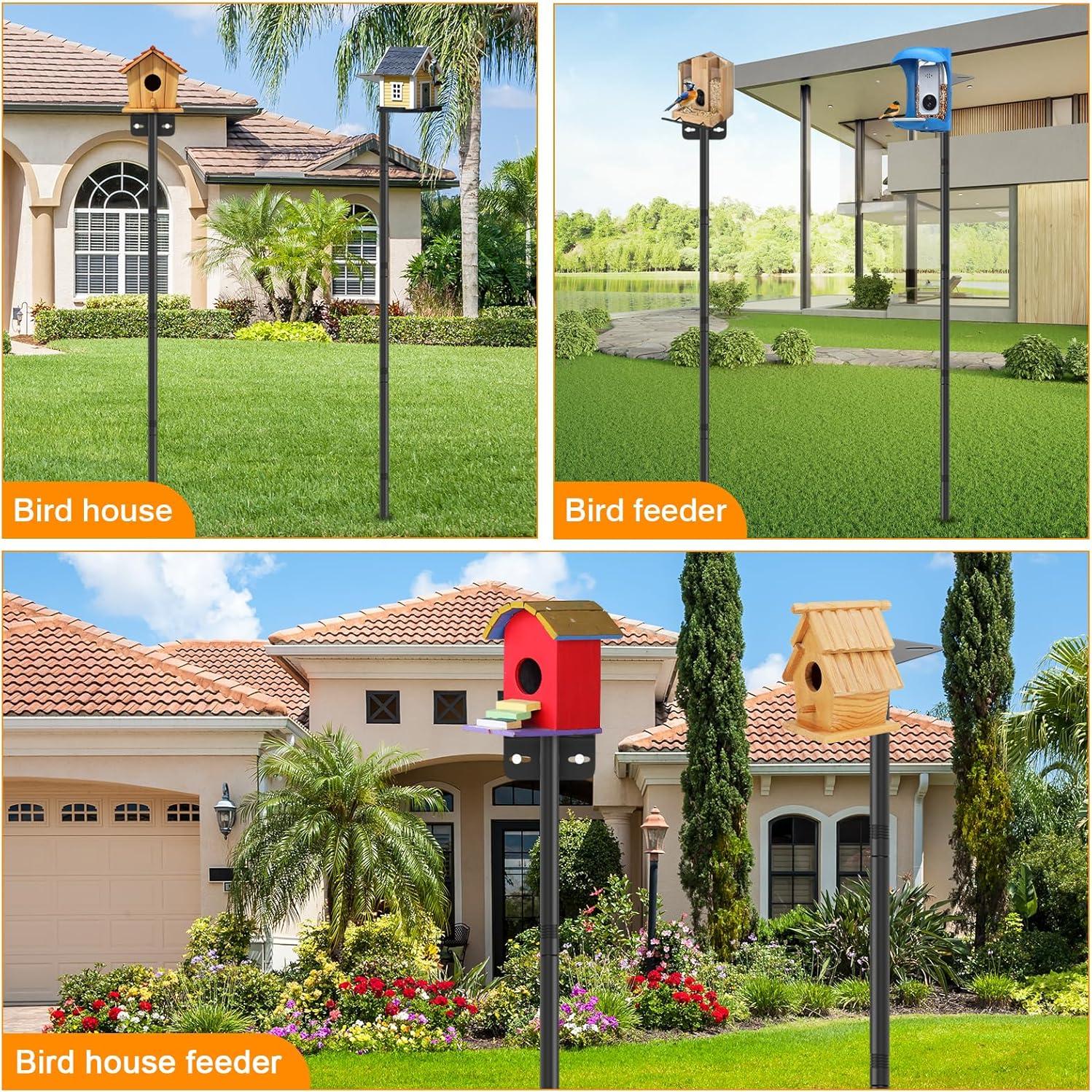 Postes Ajustables para Comederos de Aves AHRLHR - 2 Unidades 203 cm