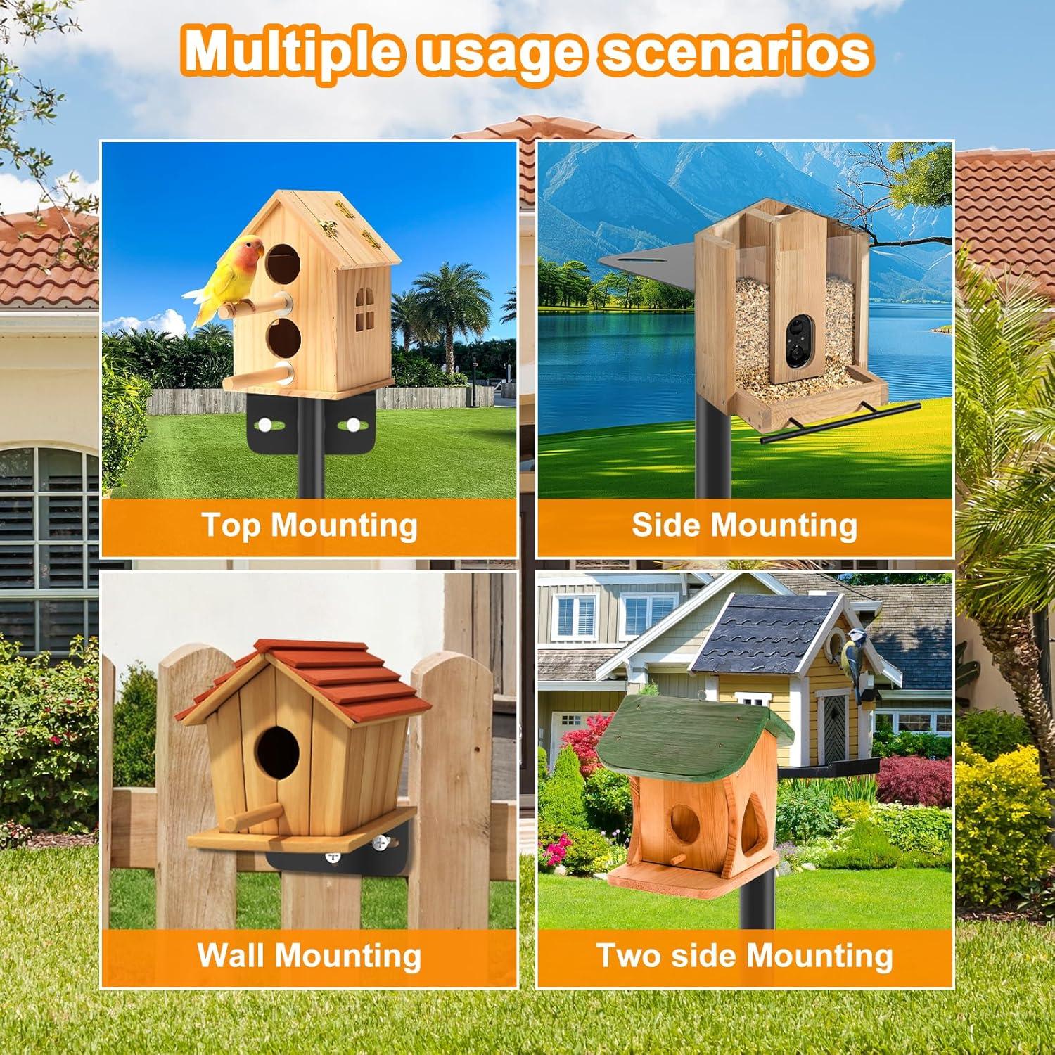 Postes Ajustables para Comederos de Aves AHRLHR - 2 Unidades 203 cm