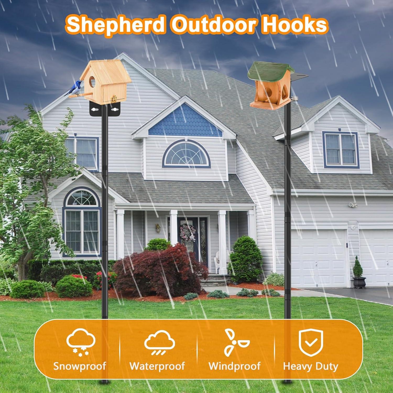 Postes Ajustables para Comederos de Aves AHRLHR - 2 Unidades 203 cm