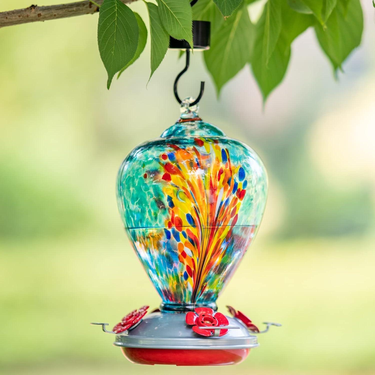 Alimentador de Colibrí Muse Garden de Vidrio 0.95 kg Colgante
