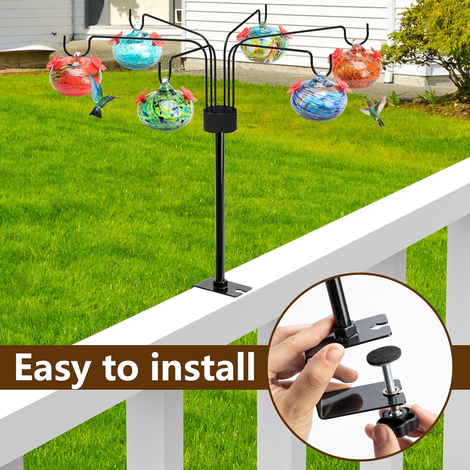 Alimentador de Colibrí DECOHS de Vidrio Soplado 98.4 ml