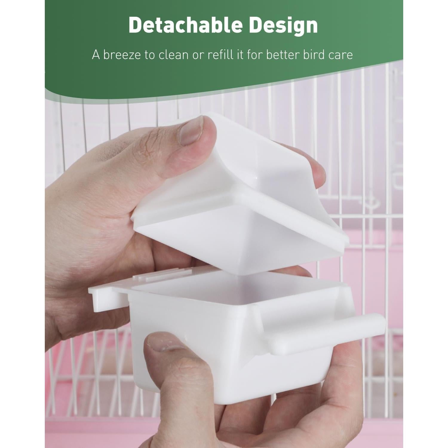 Comedero y Dispensador de Agua Pawfly para Aves Pequeñas
