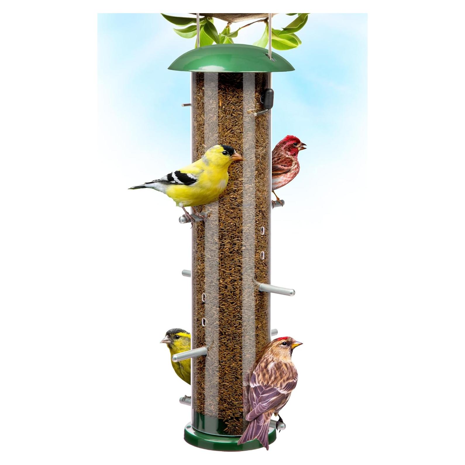 Comedero Colgante para Jilgueros Gray Bunny 16 Puertos 0.91kg