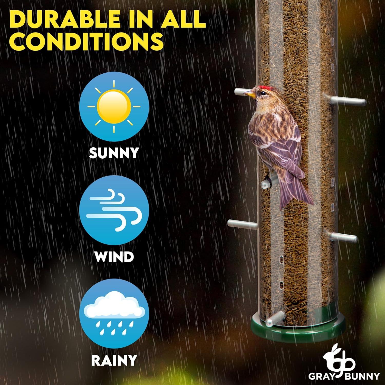 Comedero Colgante para Jilgueros Gray Bunny 16 Puertos 0.91kg