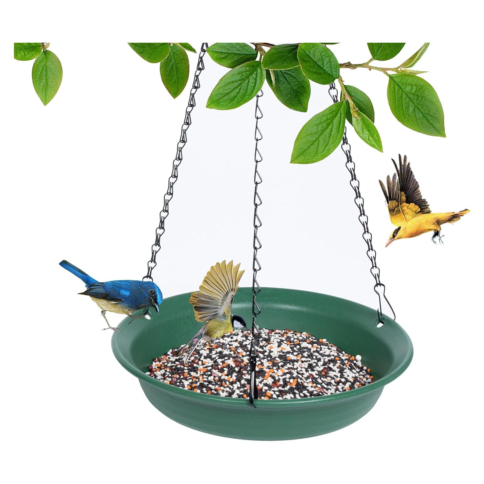 Comedero para Aves Colgante VUWEZ 20.32 cm Verde Exterior