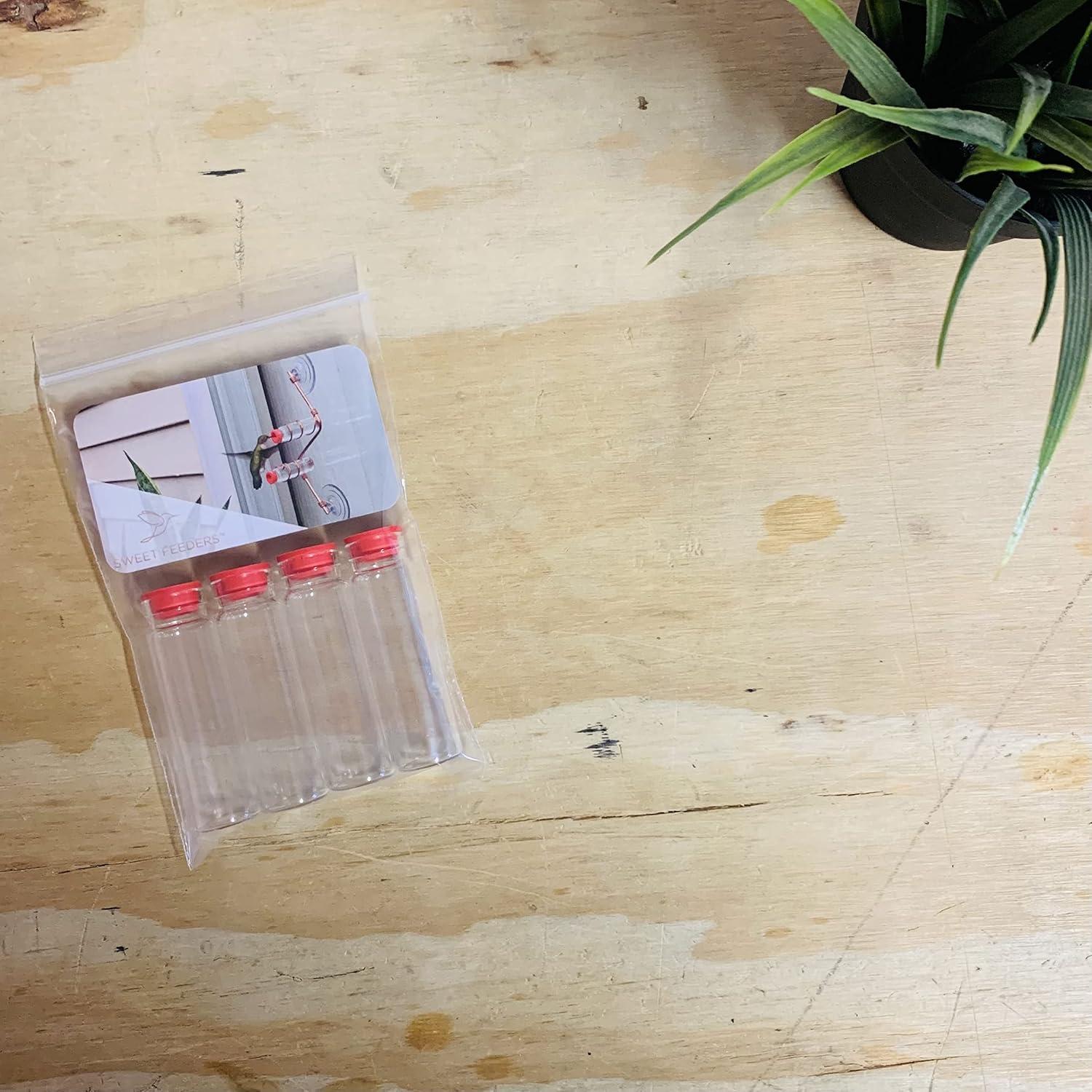 Botellas Extra de Vidrio Sweet Feeders para Colibrí - 4 Unidades