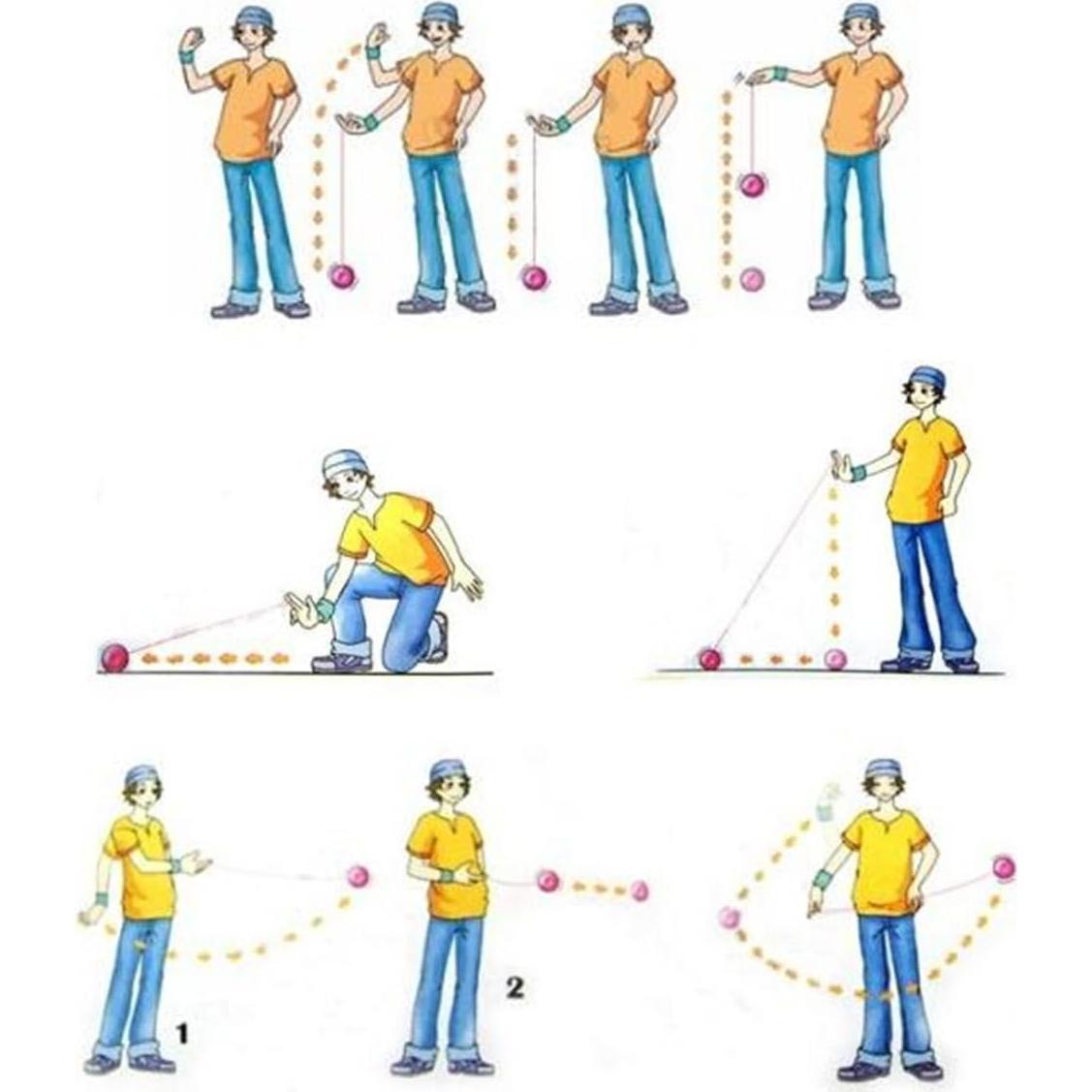 Yoyo Profesional MAGICYOYO N12 No Responsivo Azul con Blanco