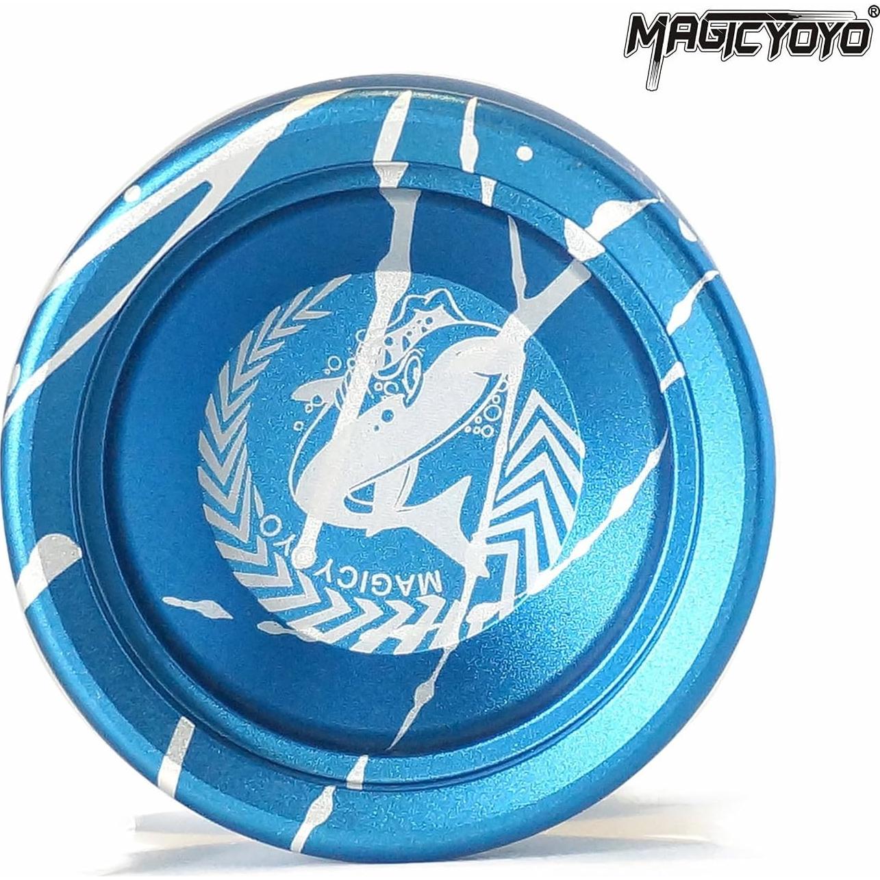 Yoyo Profesional MAGICYOYO N12 No Responsivo Azul con Blanco
