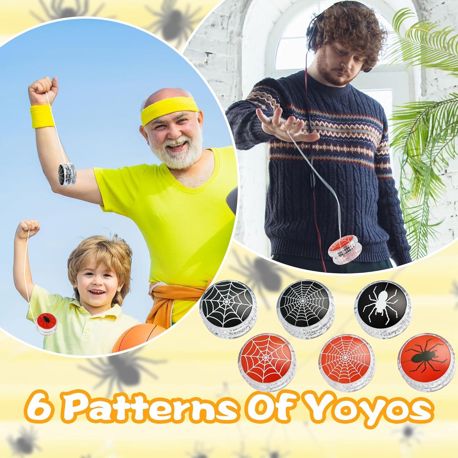 Paquete de 30 Yo-Yos LED Drayear para Niños - Araña