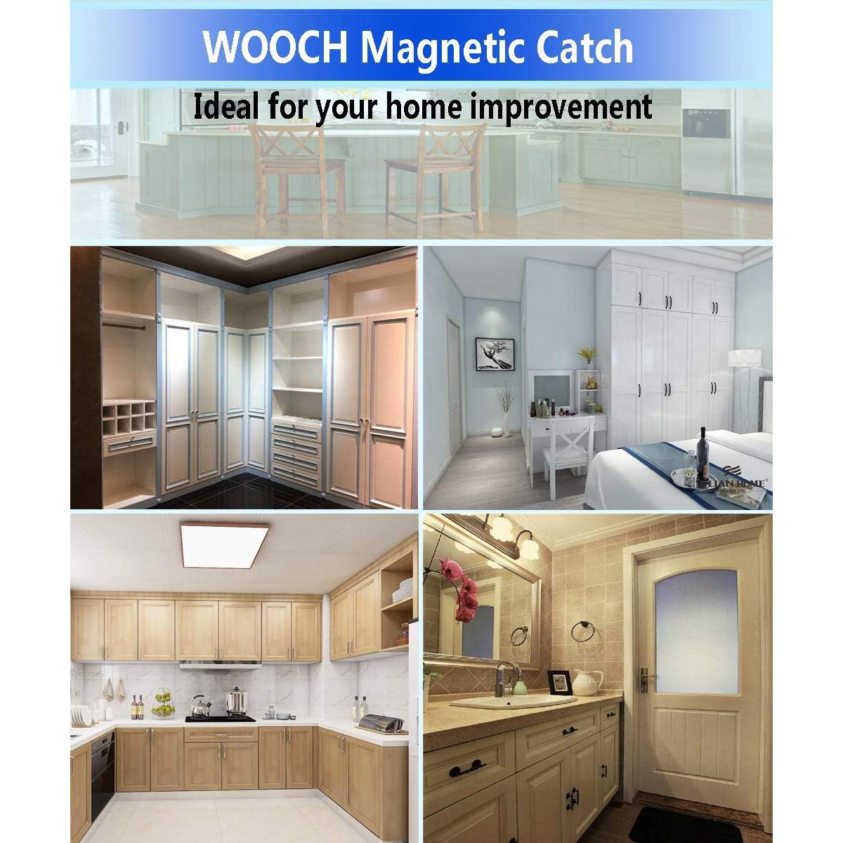 Cierre de Puerta Magnético WOOCH 30lb Acero Inoxidable 4-Pack