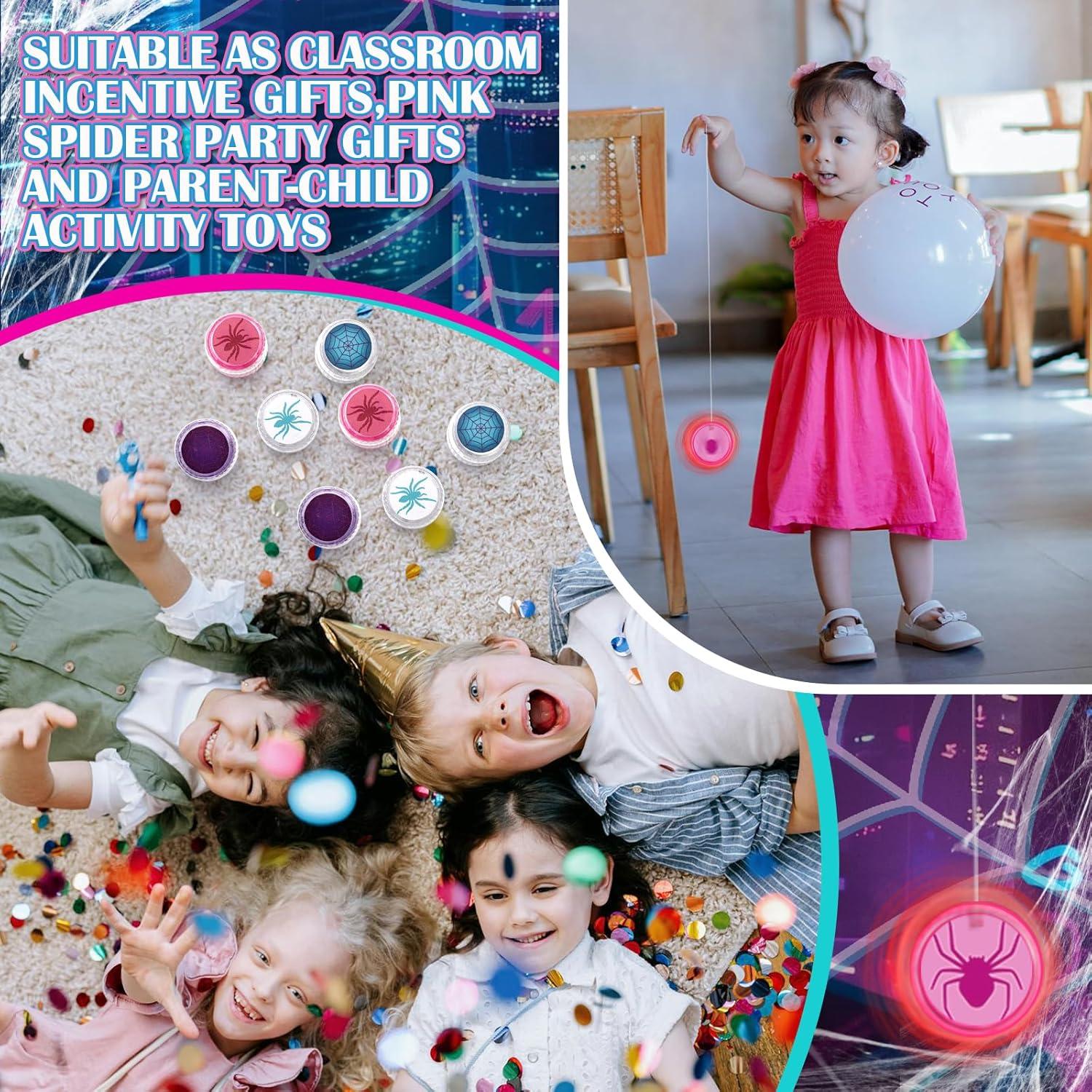 Liliful 24 Bolas Yo-Yo LED Araña para Fiesta de Cumpleaños