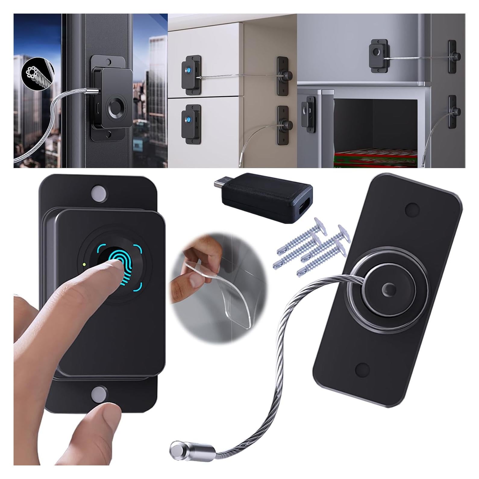 Candado de Huella Dactilar SHENZHEN 2025 Seguridad USB