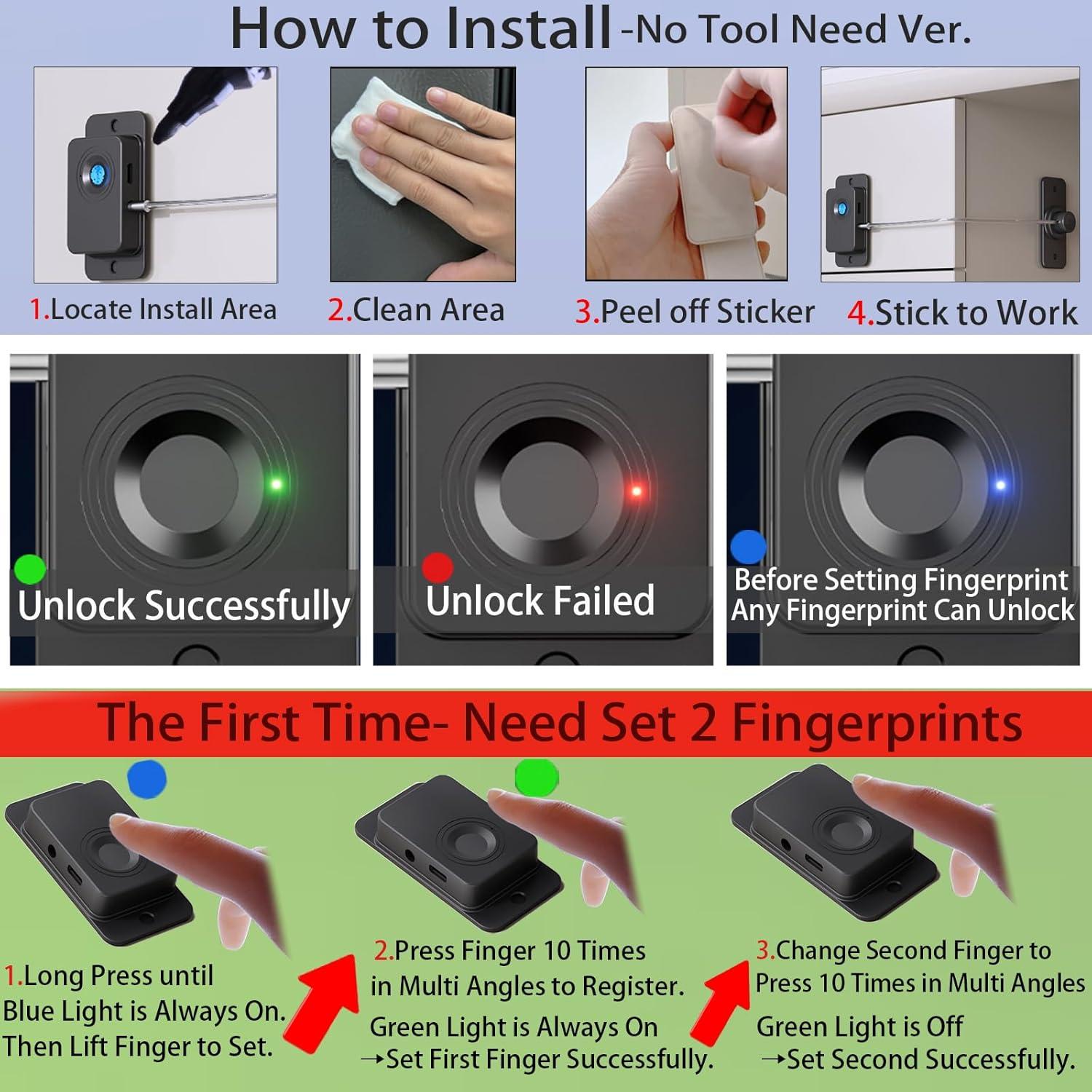Candado de Huella Dactilar SHENZHEN 2025 Seguridad USB