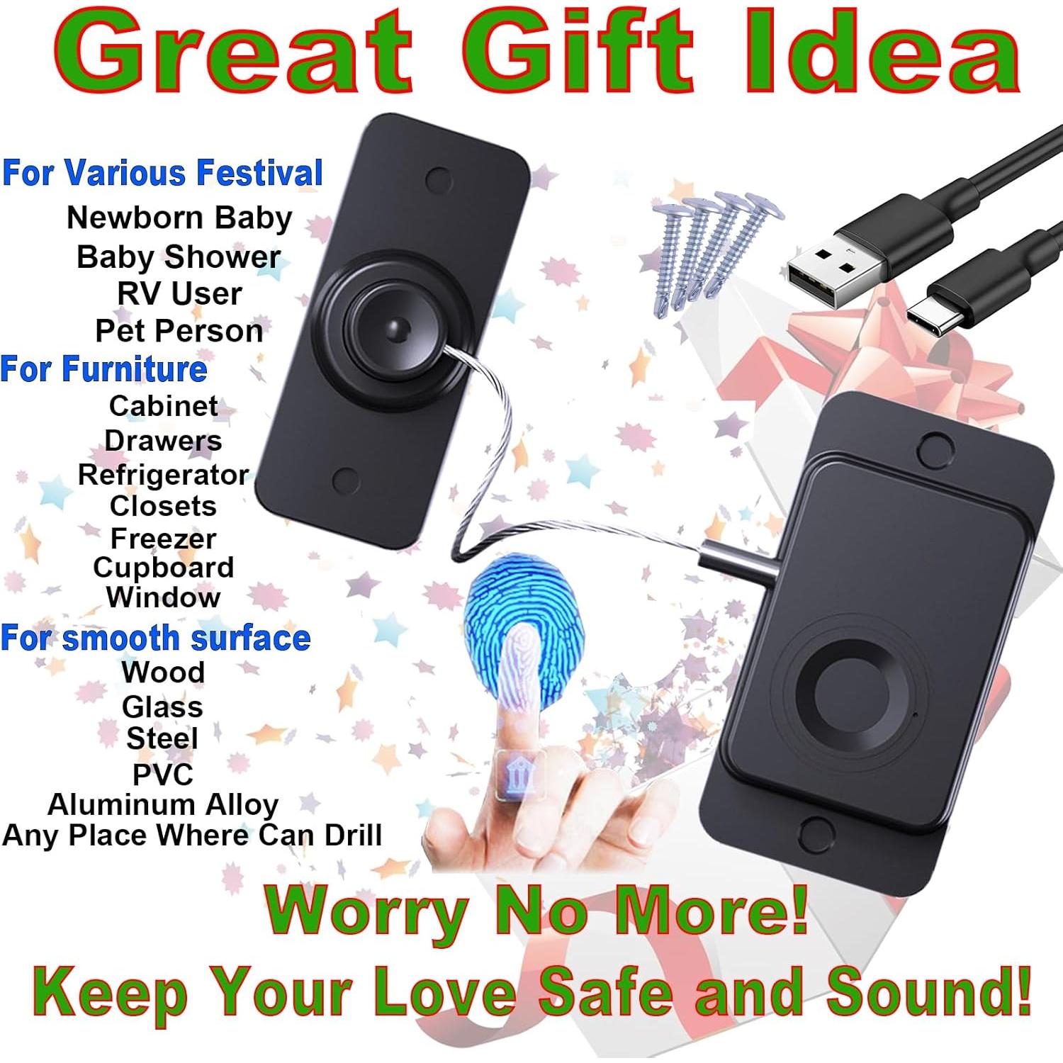 Candado de Huella Dactilar SHENZHEN 2025 Seguridad USB