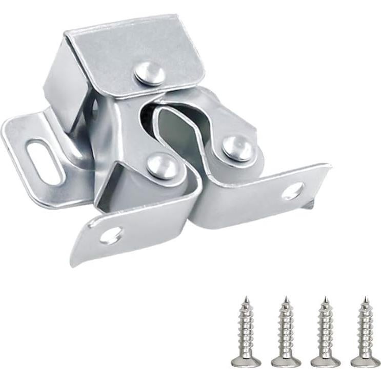 Cerraduras de Gabinete Luomorgo 10 Piezas Doble Rodillo Plata