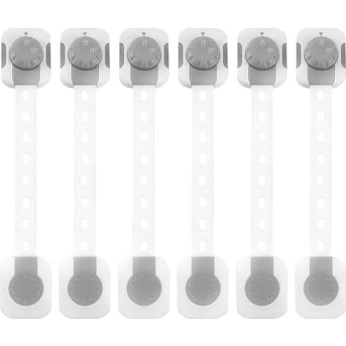 Juego de Cerraduras de Seguridad para Bebés 6-Pack Ajustables