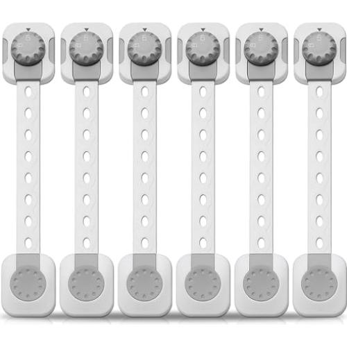 Juego de Cerraduras de Seguridad para Bebés 6-Pack Ajustables