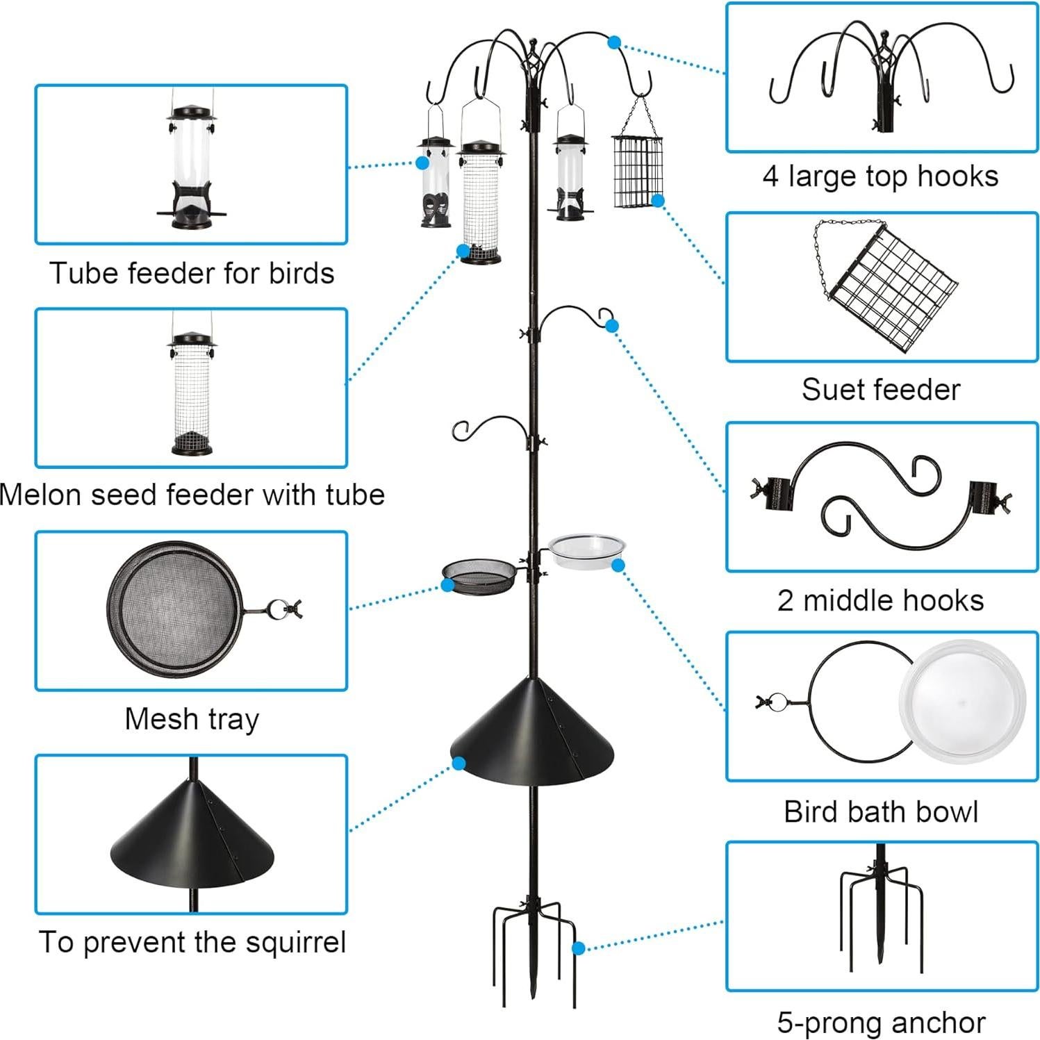 Estación de Alimentación para Aves Ointo Garden 238.76 cm