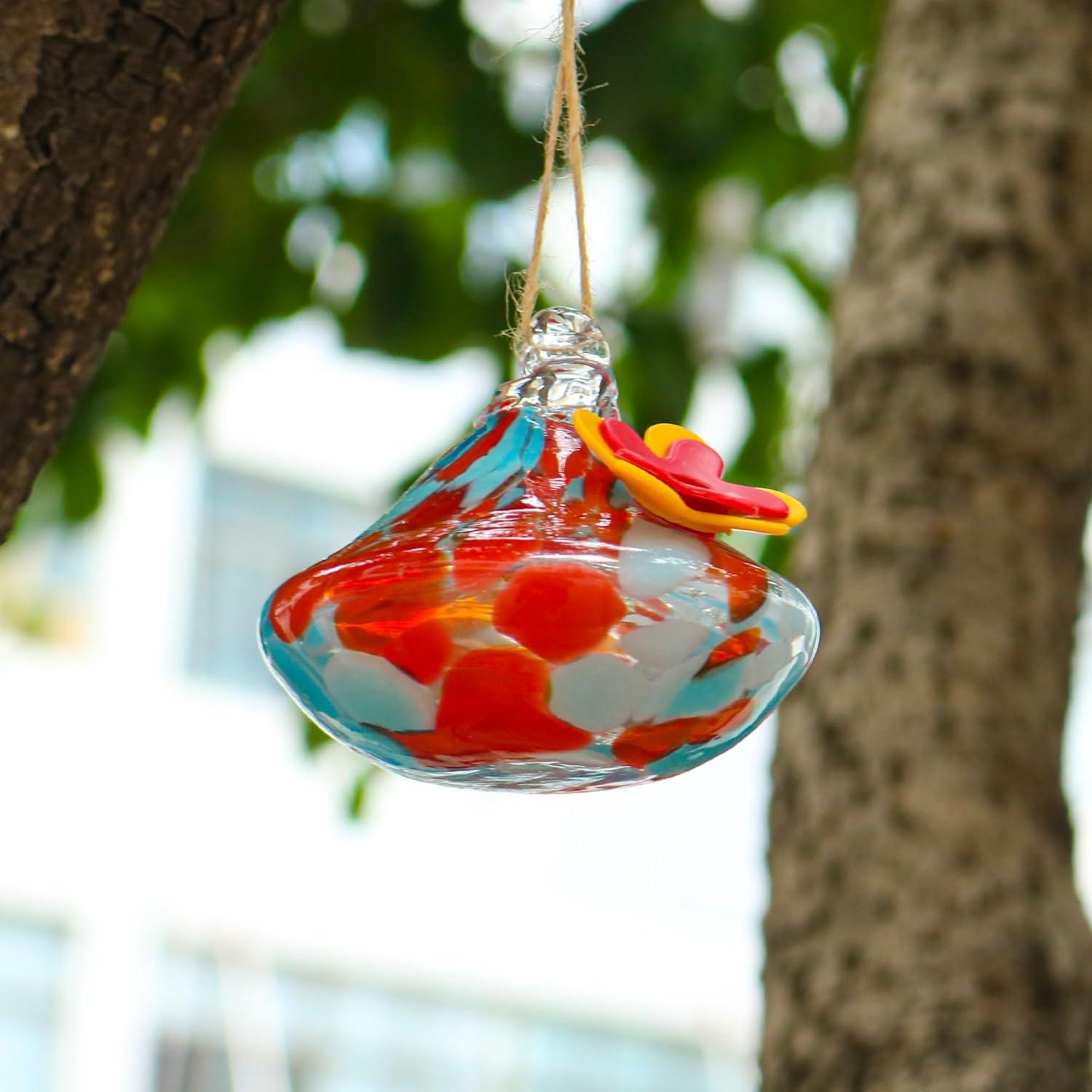 Alimentador de Colibrí MARCHROSE Vidrio Soplado 98 ml 2 Pcs