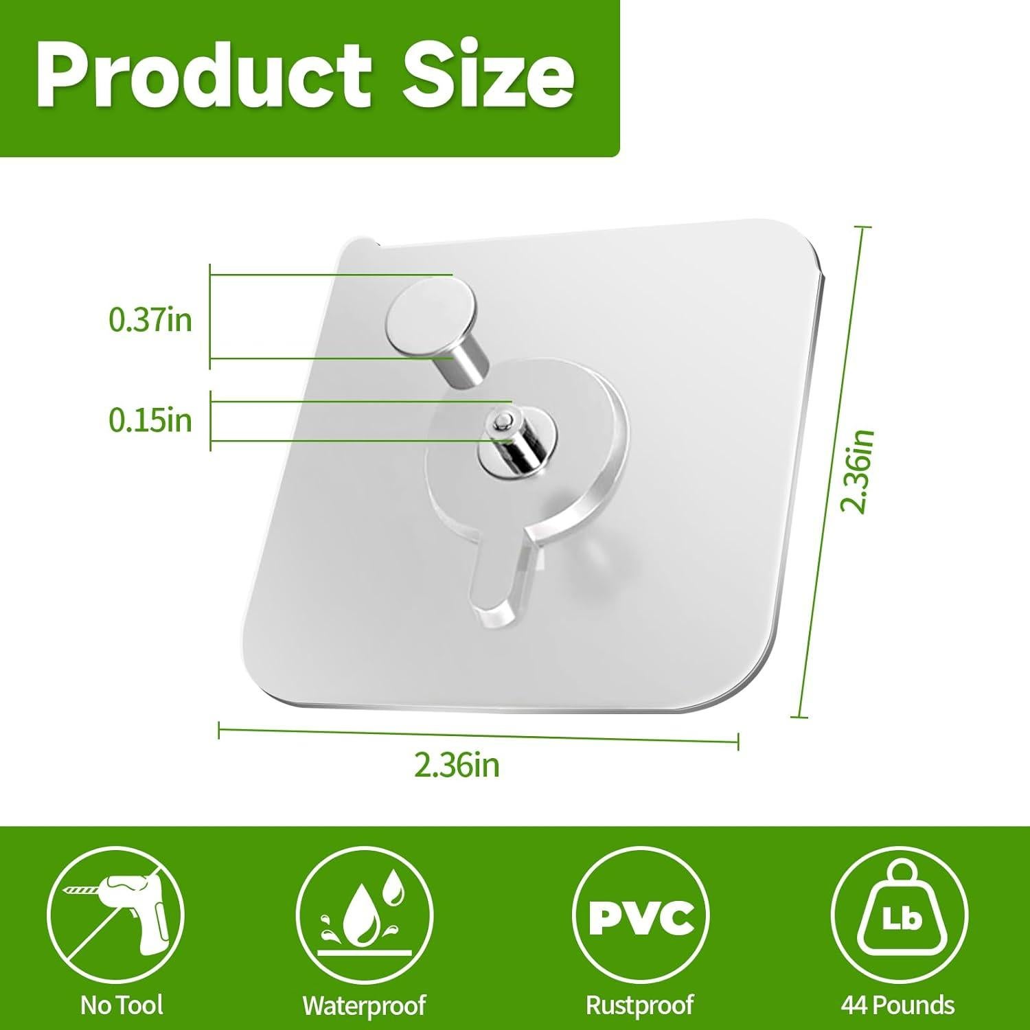 Ganchos Adhesivos WENMIXER para Comedero de Aves - 2 Piezas