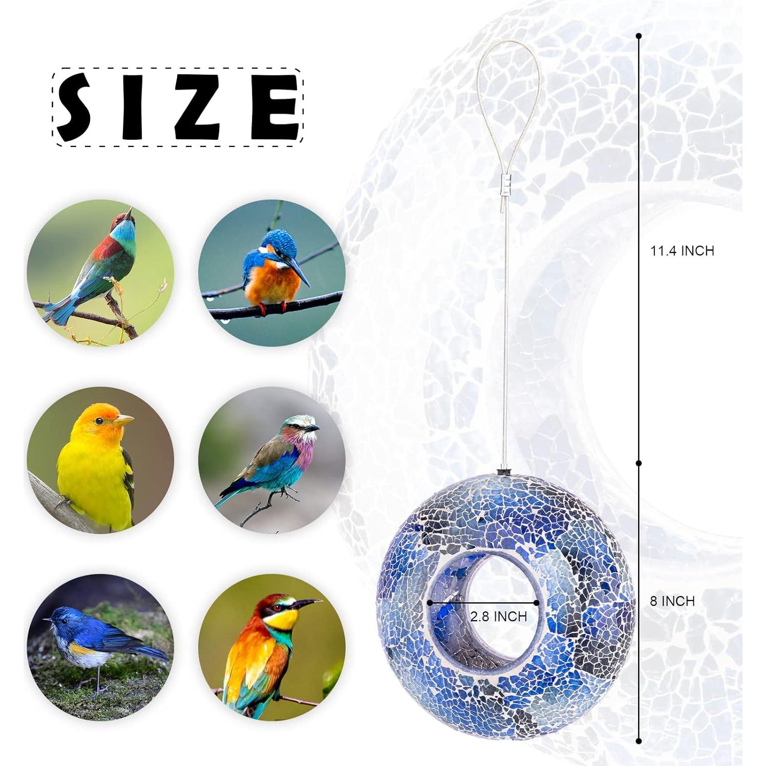 Comedero para Aves VCUTEKA Mosaico Redondo 20.32 cm