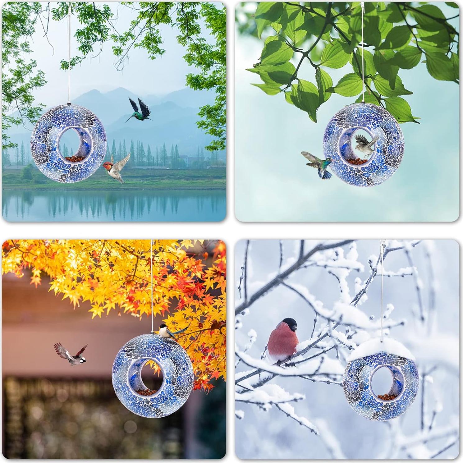 Comedero para Aves VCUTEKA Mosaico Redondo 20.32 cm