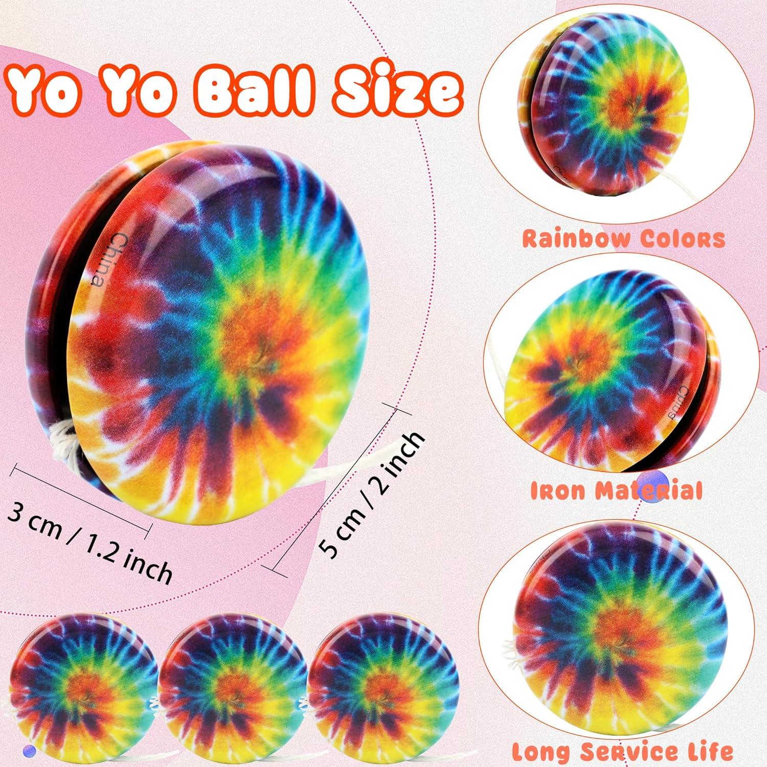 55 Yoyos Arcoíris de Metal Octaday para Fiestas y Regalos