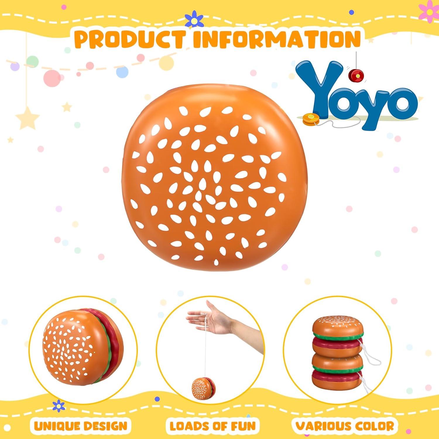 Yo Yo Hamburguesa Liliful 100 Pcs Juguetes para Niños y Adultos