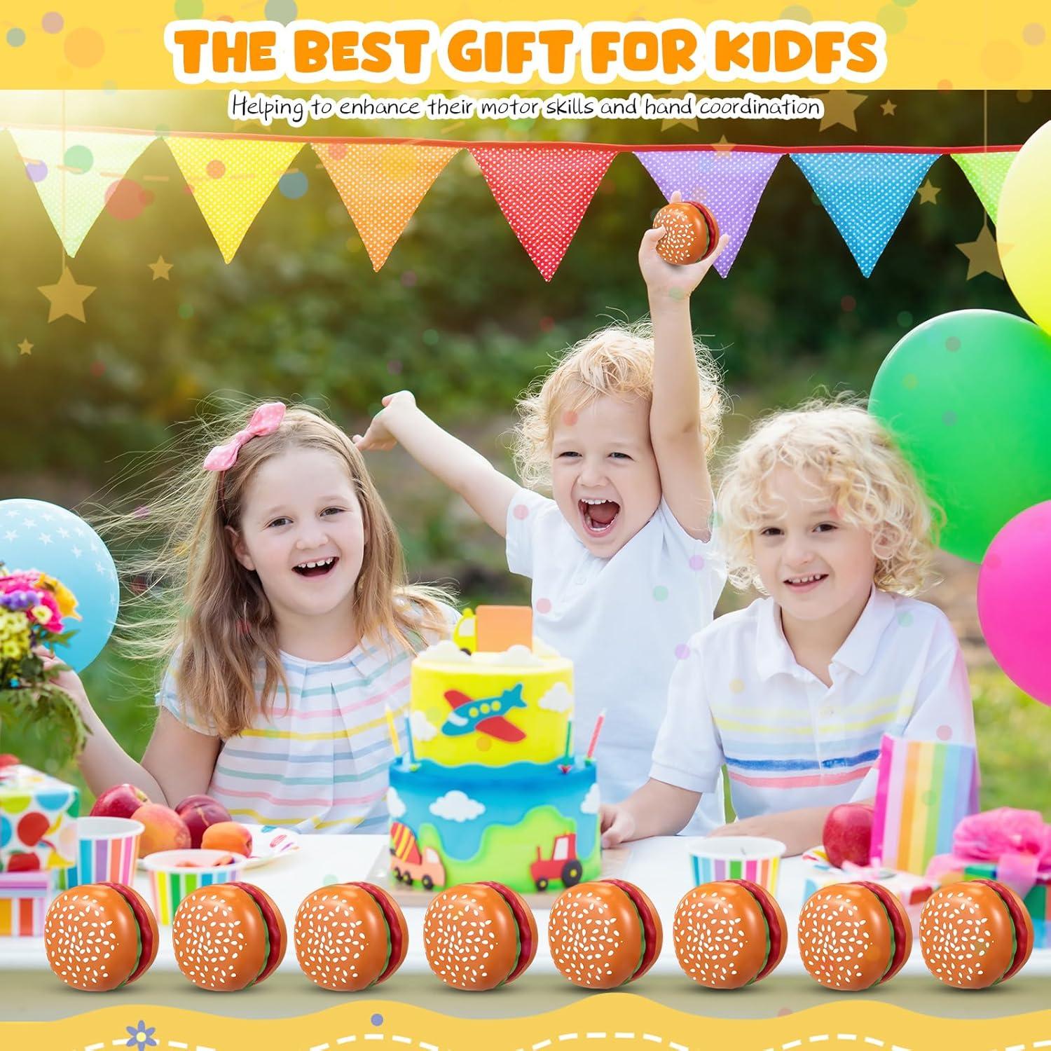 Yo Yo Hamburguesa Liliful 100 Pcs Juguetes para Niños y Adultos