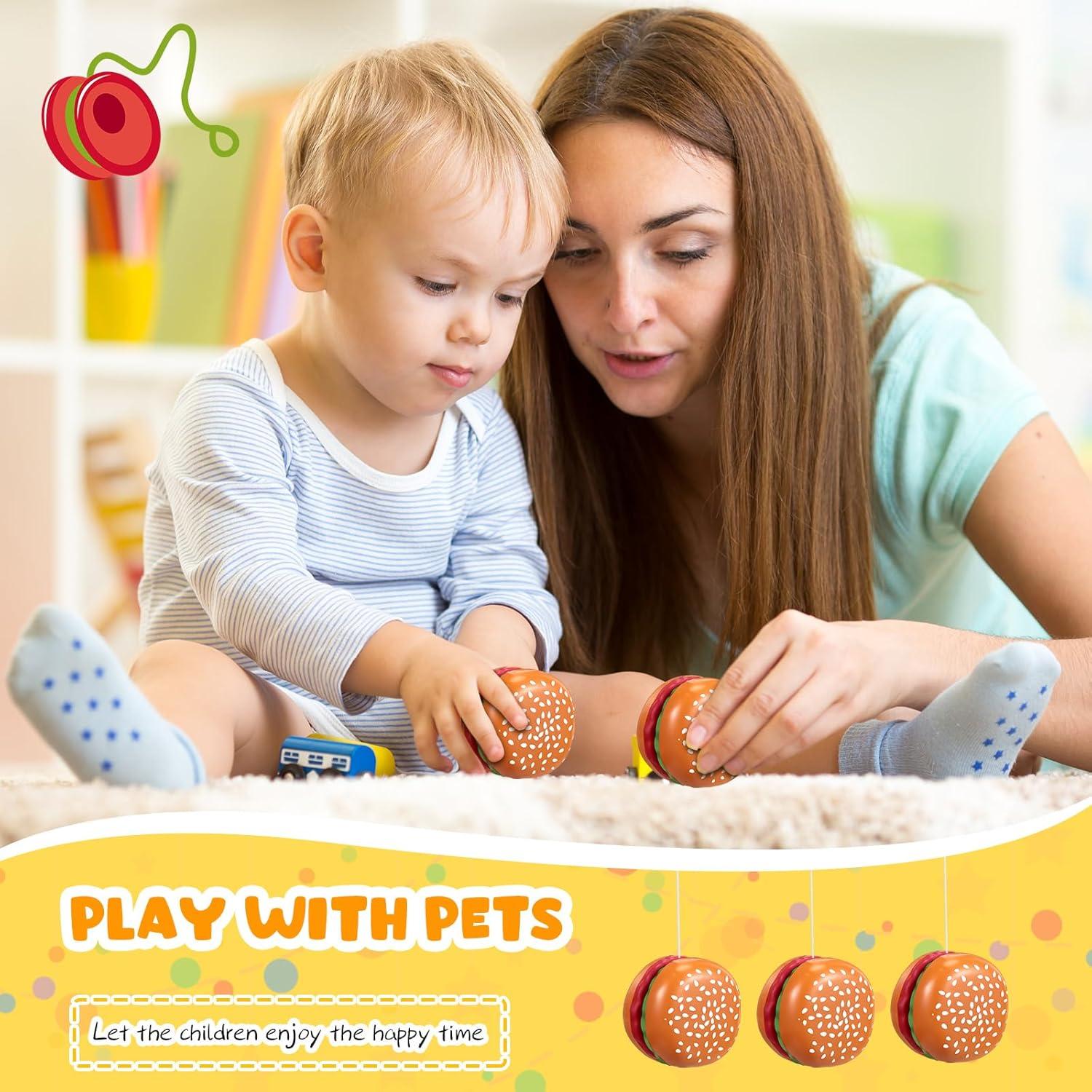 Yo Yo Hamburguesa Liliful 100 Pcs Juguetes para Niños y Adultos