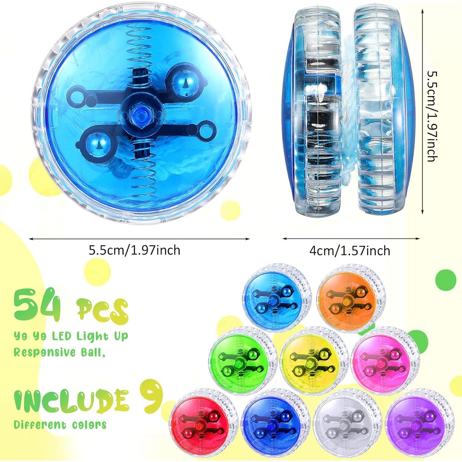 54 Piezas Yo Yo LED Iluminado Yunsailing para Niños