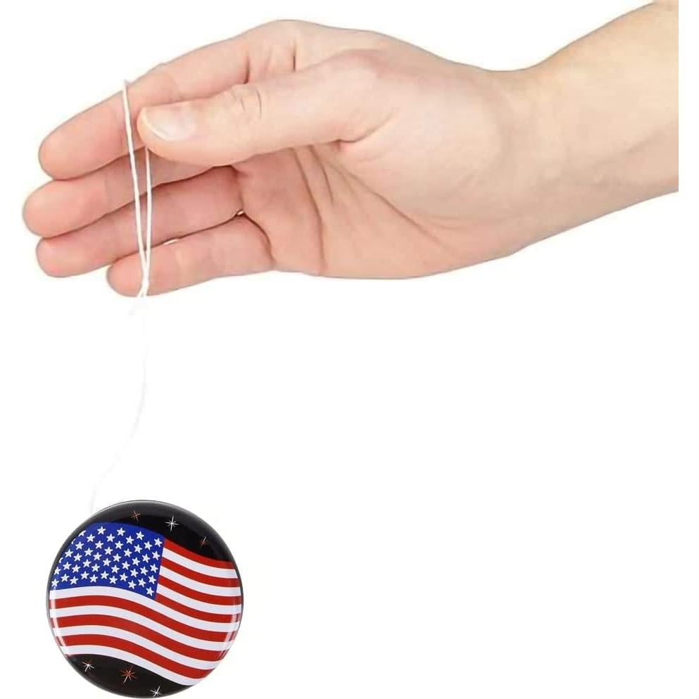 Set de 12 Yoyos de Metal ArtCreativity, Patrióticos 4 de Julio