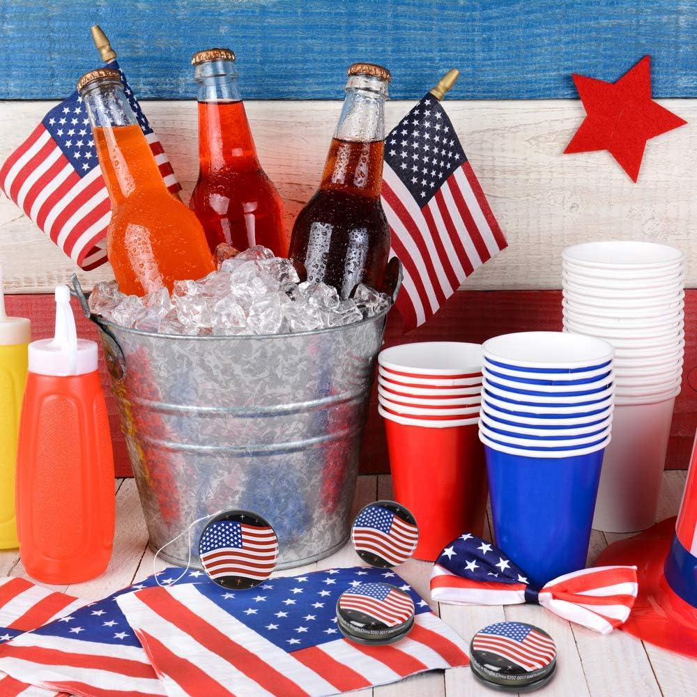 Set de 12 Yoyos de Metal ArtCreativity, Patrióticos 4 de Julio