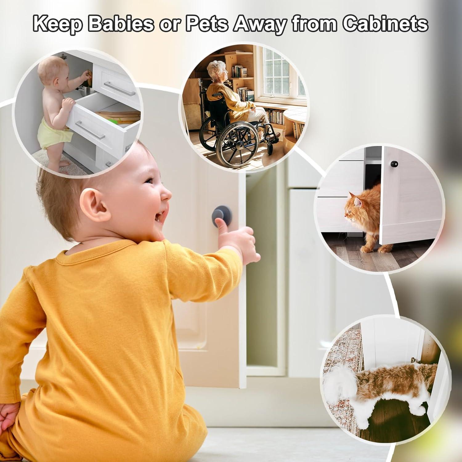 Cierre Magnético de Puerta Jiayi 4 Piezas 13.6 kg Autoadhesivo