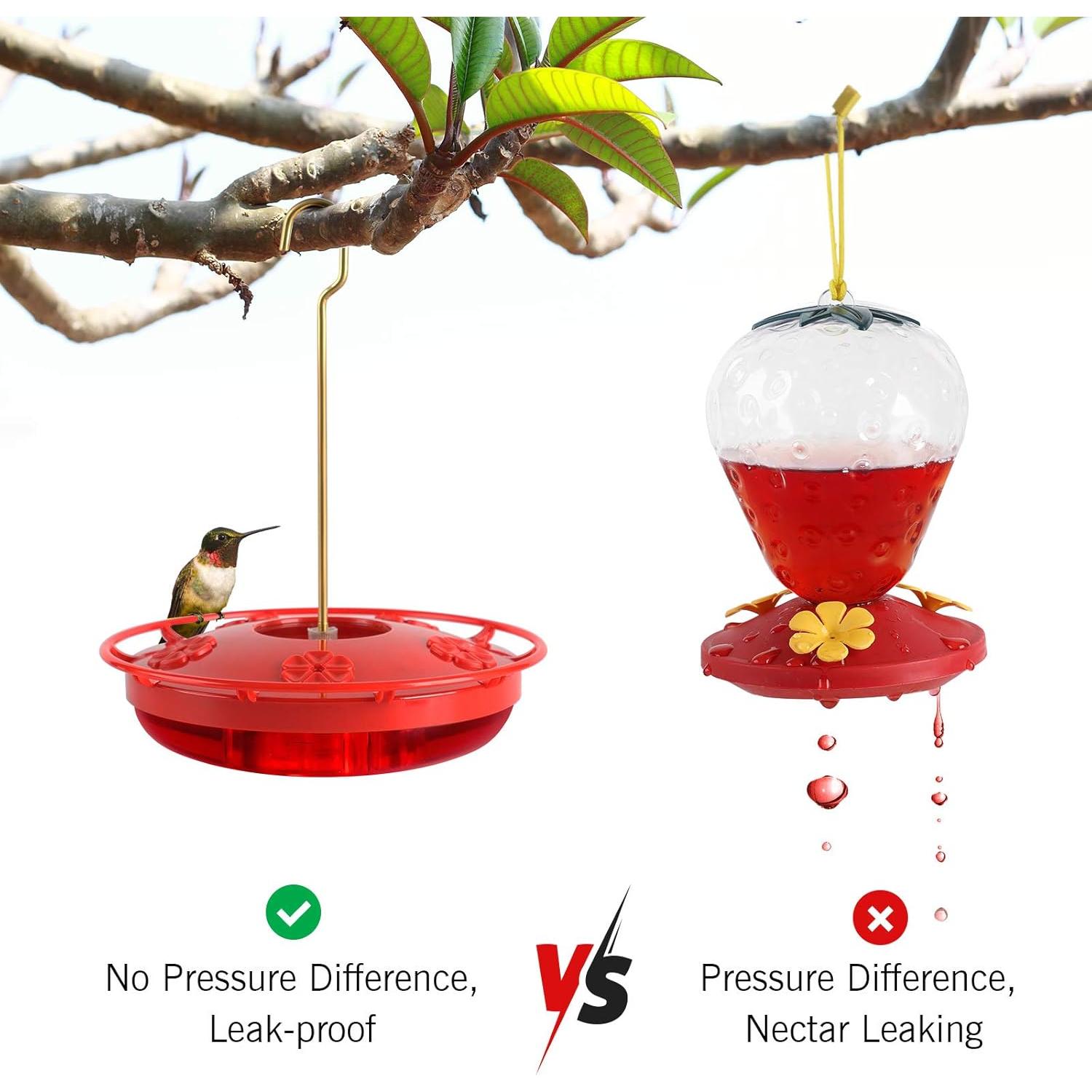 Alimentador de Colibrí eWonLife 2 Paquete 473 ml A Prueba de Fugas