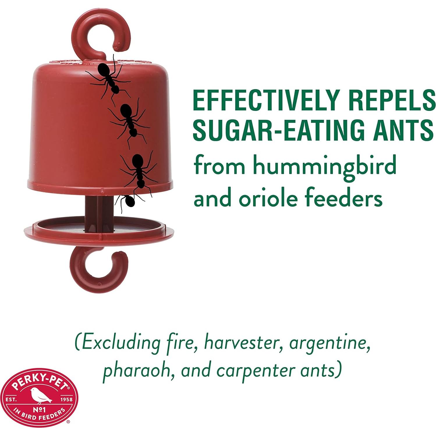 Guardia de Hormigas Perky-Pet 245L para Alimentadores de Aves - Rojo