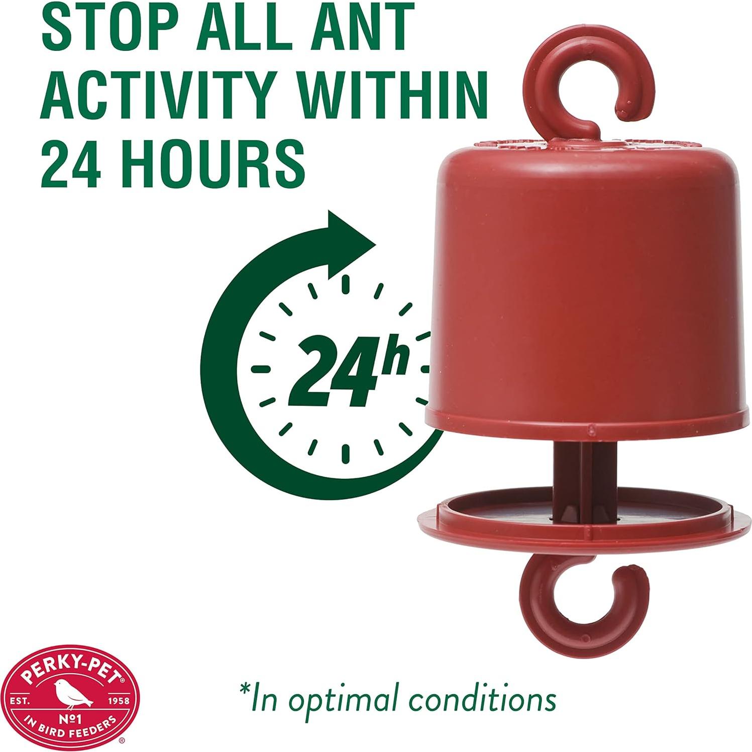 Guardia de Hormigas Perky-Pet 245L para Alimentadores de Aves - Rojo