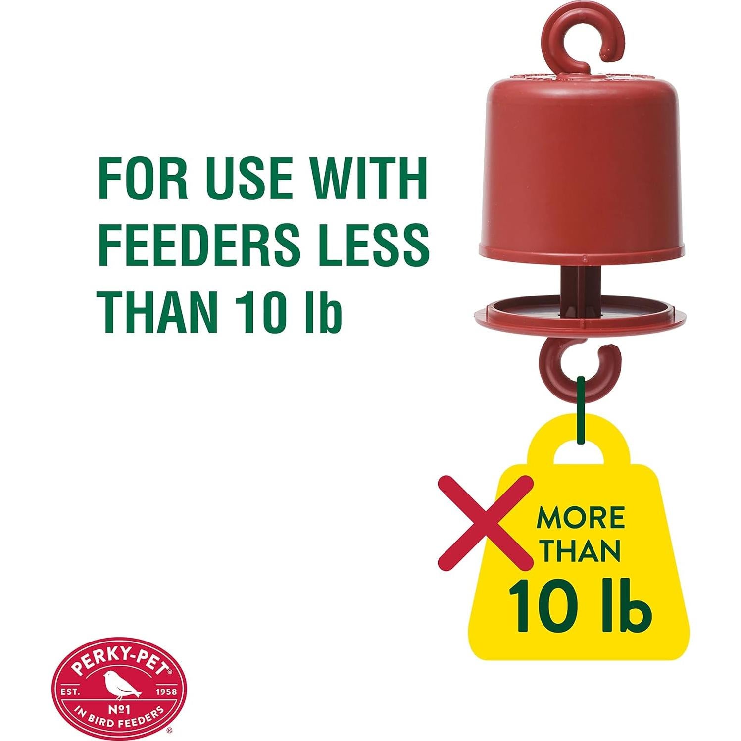 Guardia de Hormigas Perky-Pet 245L para Alimentadores de Aves - Rojo