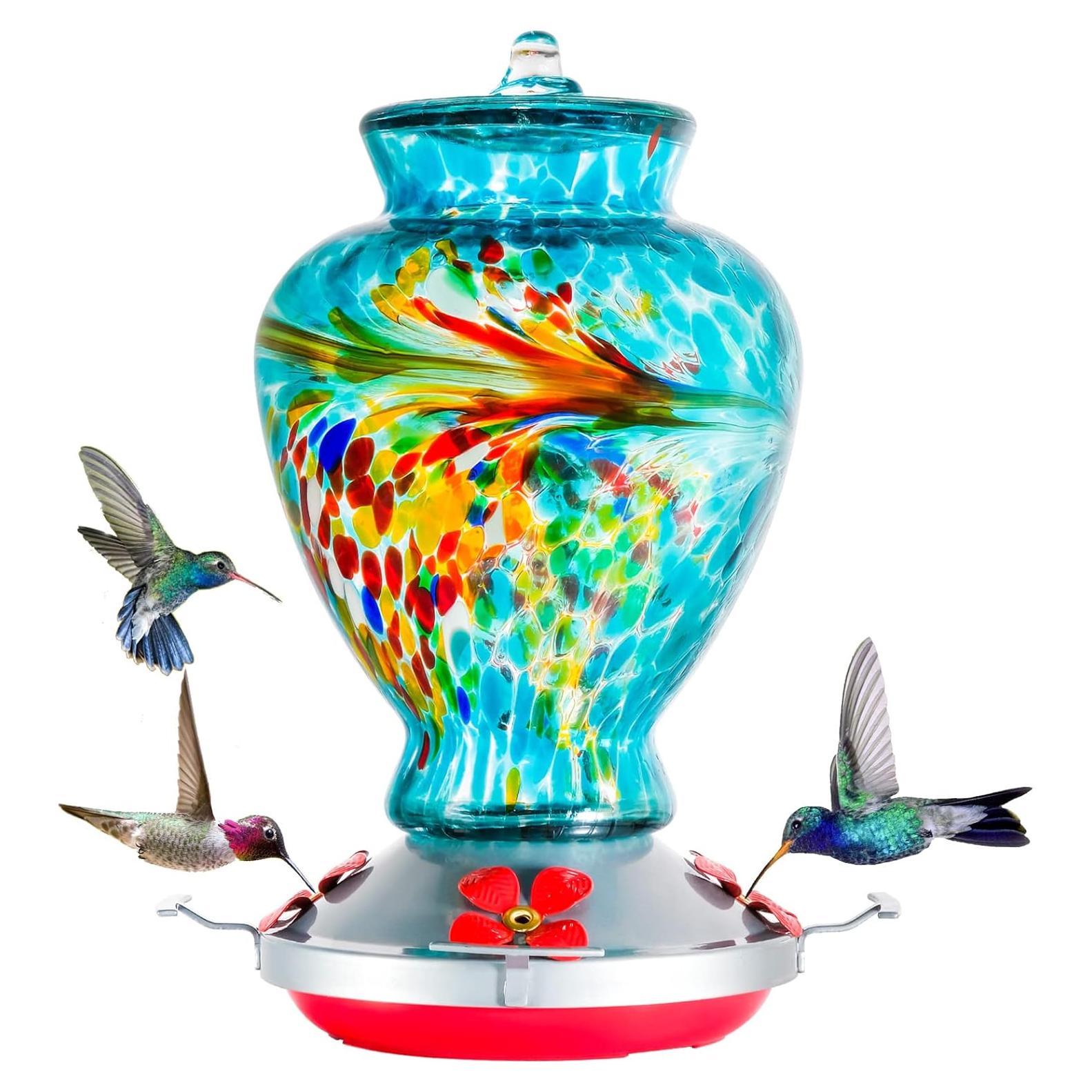 Comedero para Colibríes Advtim 0.91 kg Vidrio 32 oz Colgante