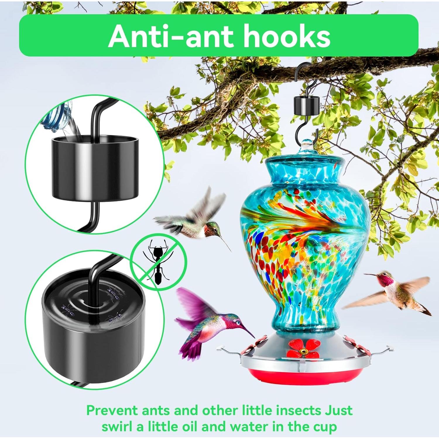 Comedero para Colibríes Advtim 0.91 kg Vidrio 32 oz Colgante