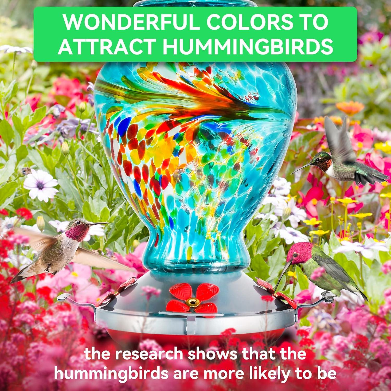 Comedero para Colibríes Advtim 0.91 kg Vidrio 32 oz Colgante