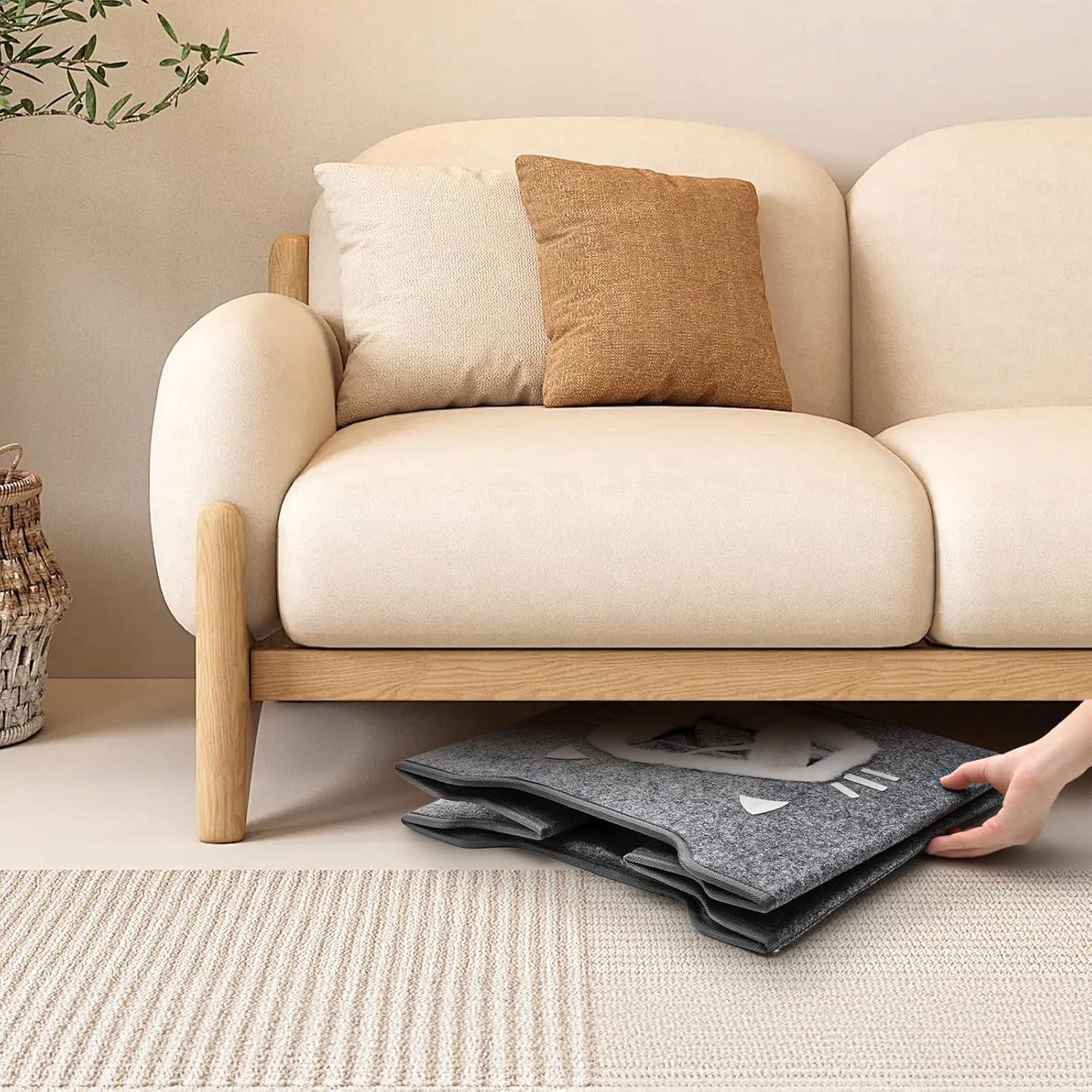 Casa para Gatos Acshio Cubo Interior con Almohadillas Reversibles