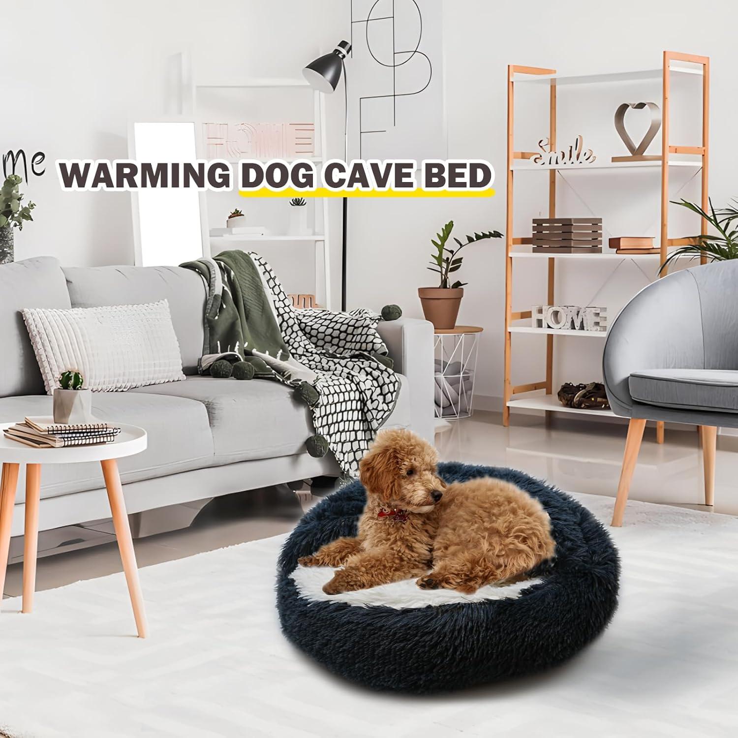 Cama para Gatos y Perros Pequeños BELEEWILWON 61x61cm Gris