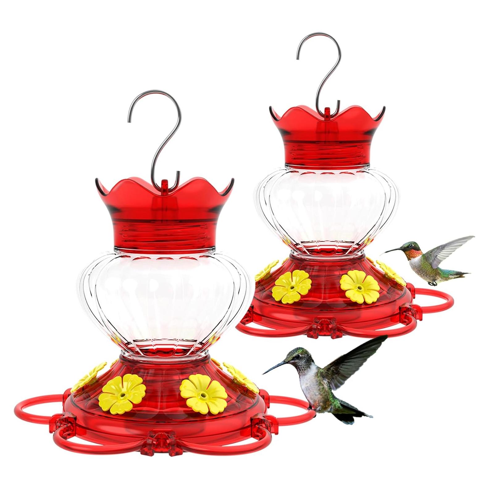 Alimentadores de Colibríes TOPXIAN 2 Paquete 368.5 ml Colgantes