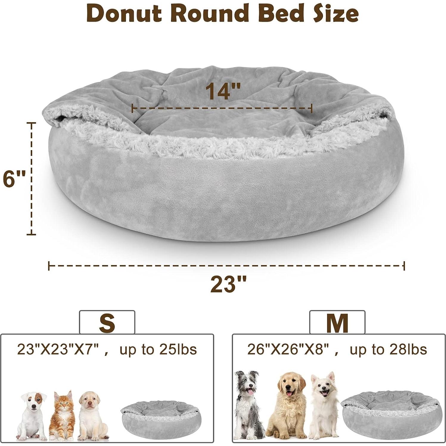 Cama para Perro Pequeño JOEJOY 58 x 58 x 18 cm Antiestrés
