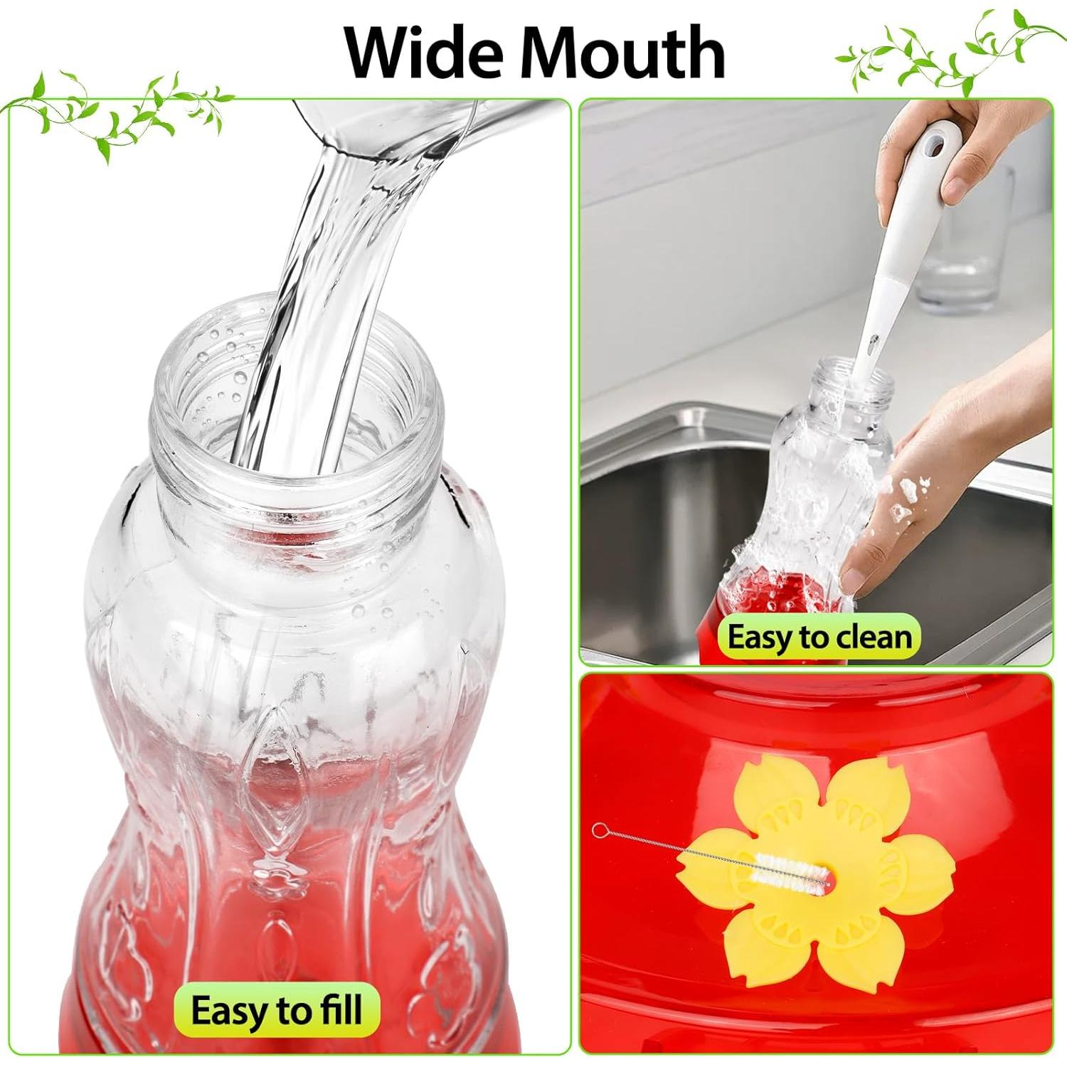 Comedero para colibrí XAROO de vidrio 425g con trampa para hormigas