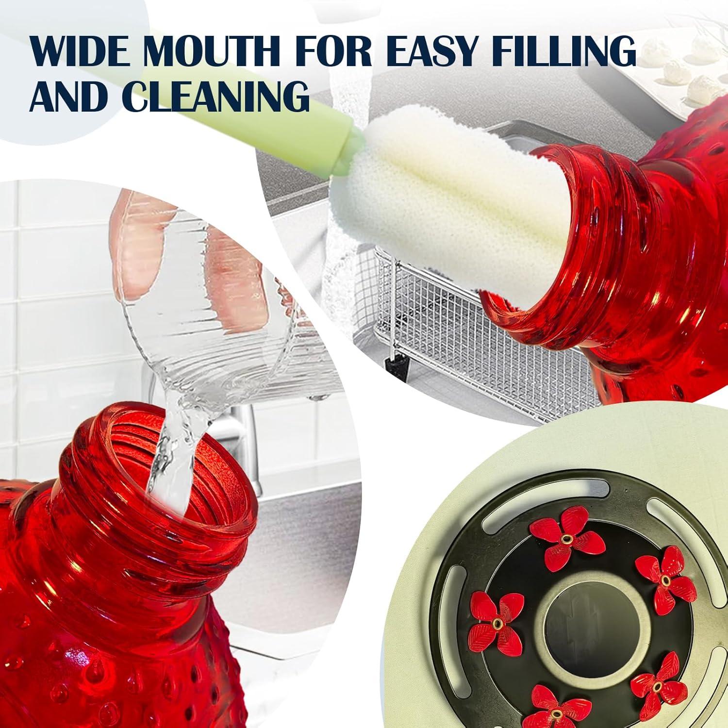 Alimentador de Colibríes de Vidrio LXliangxin 0.65L Colgante