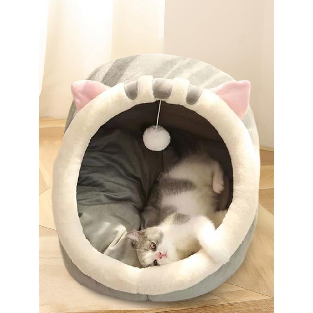 Cueva para Gatos PUXING Mediana - Refugio Acogedor de Fieltro