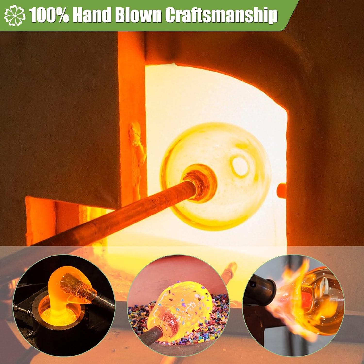 Alimentador de Colibrí BOLITE de Vidrio 0.62L Colgante Morado